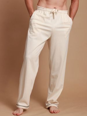 Latex-free pajama pants unisex in natural