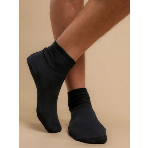 black booty socks in 100% organic cotton