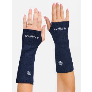 Blue organic cotton hand warmers