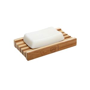 Bamboo two-tone soap dish