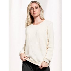 Blue Canoe Boyfriend rib sweater in natural