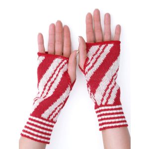 Candy cane hand warmers
