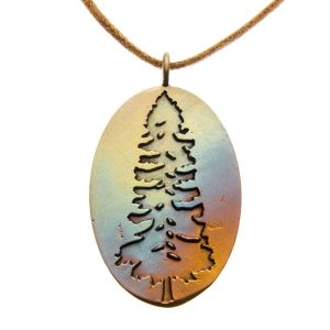 redwood tree necklace