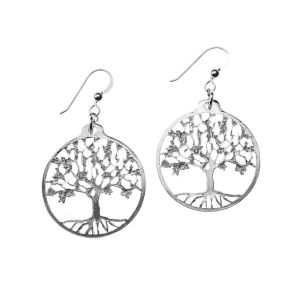 silver tree of life earrings