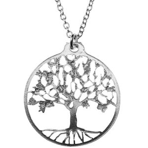 necklace tree of life silver recycled