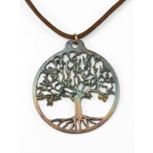 Tree of Life Peace Bronze Necklace