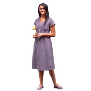 goddess gear bodice tie dress in lavender