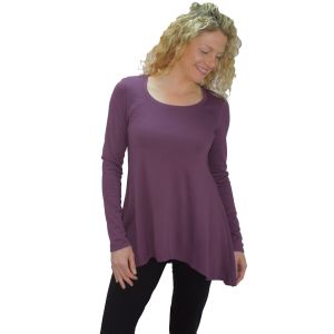 womens purple bamboo tunic