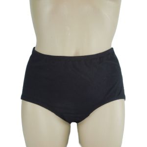 organic cotton womens full brief black