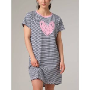 valentine's day gift organic cotton nightgown with heart