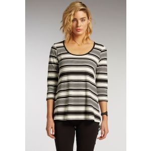 womens organic cototn striped top