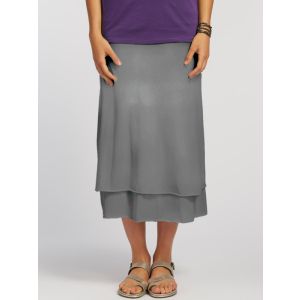 womens cotton double layer skirt