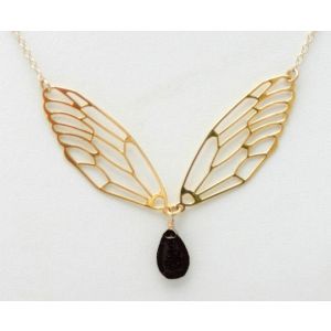 Gold Angel Wing Necklace