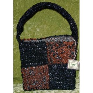 Upcycled Media Patchwork Tote