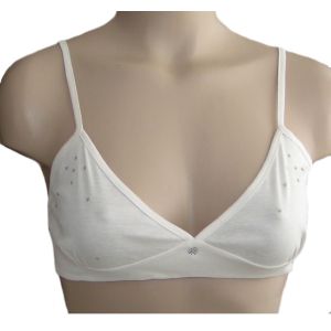 Jeweled Organic Triangle Bra