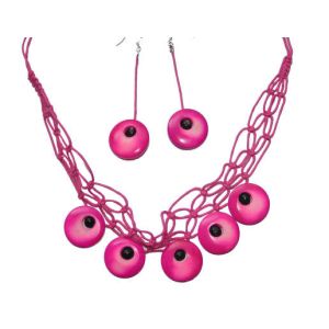 Macramé Necklace & Earrings Set
