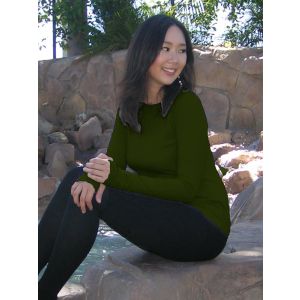 womens cotton thermal top