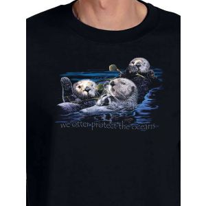 otters t-shirt in organic cotton