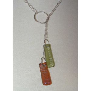 Recycled Bottle Piece Lariat