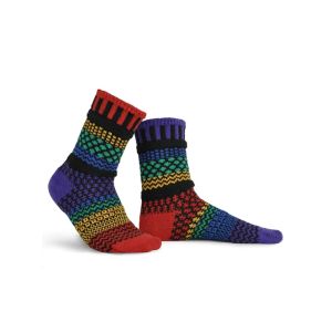 Solmate mismatched socks in gemstone