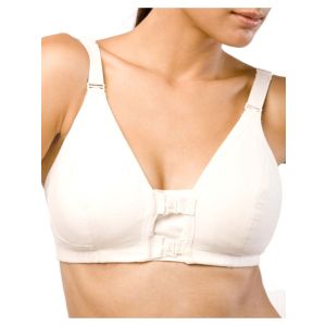 spandex free cotton front close bra