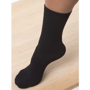 Bamboo Black Crew Socks