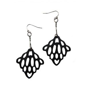 earrings from recycled materials