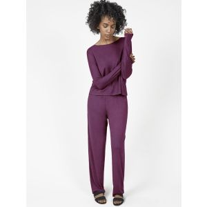 Bamboo Womens Pajama Set Purple
