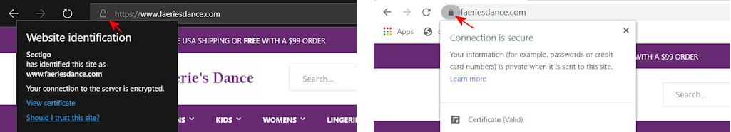 SSL verification in browsers